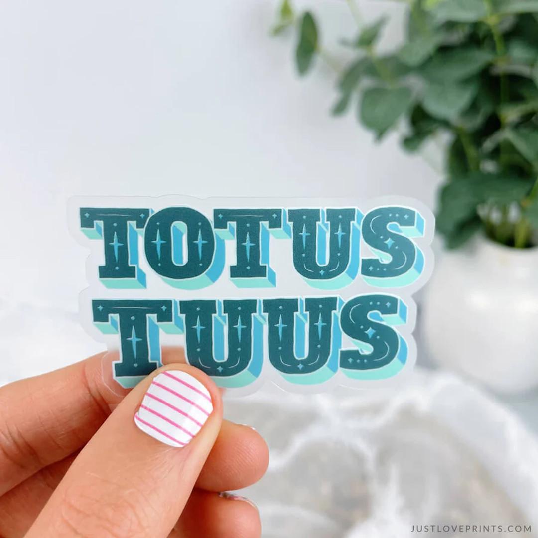 Totus Tuus Vinyl Sticker