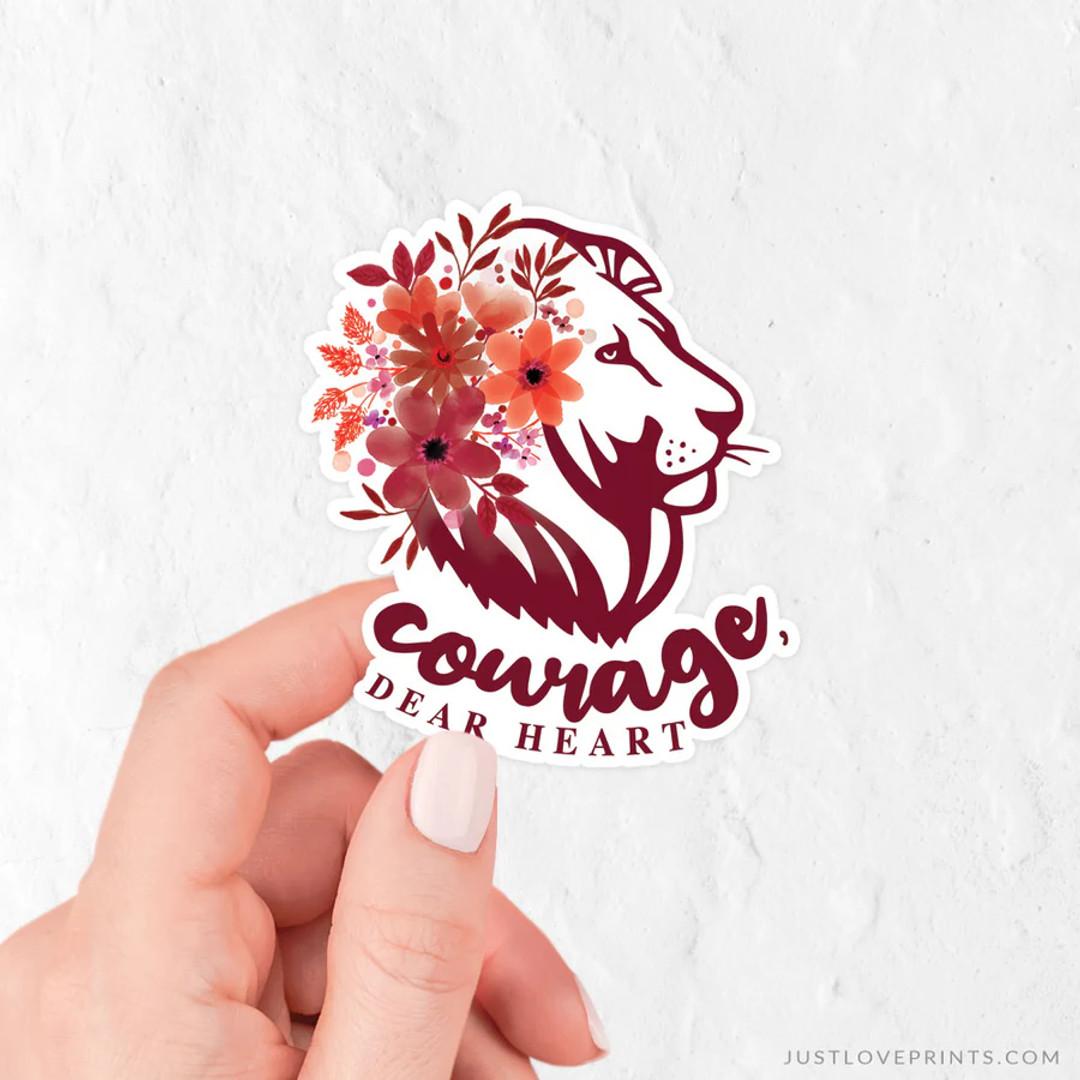 Courage Dear Heart Vinyl Sticker